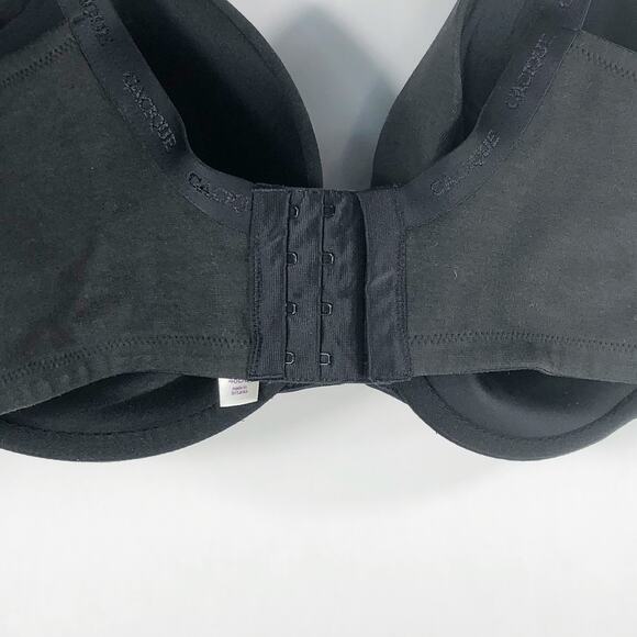 Cacique 46DD Bra Black Plunge Underwire Support Plus Size Lane Bryant 24 - Picture 4 of 10